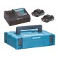 Makita POWERPACK komplektas DC10SB + 2x2 Ah  MAKPAC